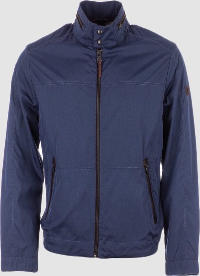 State Of Art Jas - plain melange streep - blauw