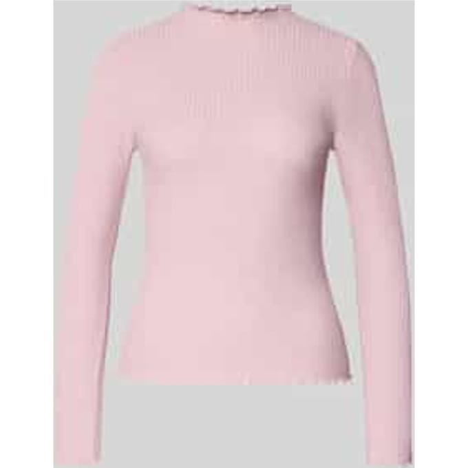 Slim fit shirt met lange mouwen met viscose, model 'EMMA'