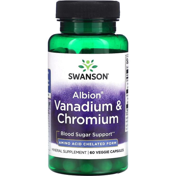 Albion Vanadium & Chroom, 60 Veggie Capsules