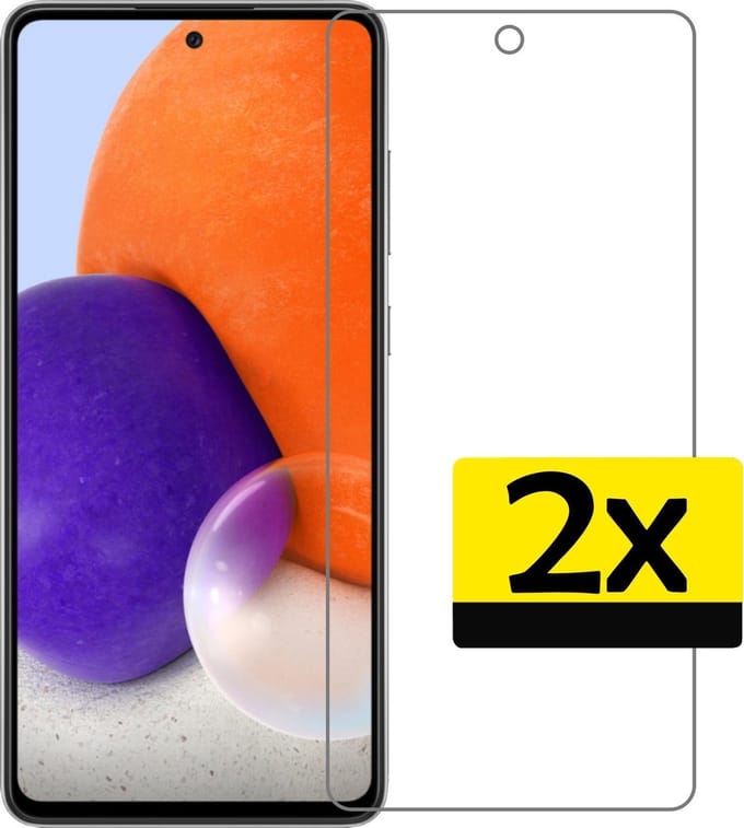 Screenprotector - Geschikt voor Samsung Galaxy A72 - 2 Stuks - Extra Sterk - Beschermglas - Gehard Glas - Tempered Glass - Screen Protector
