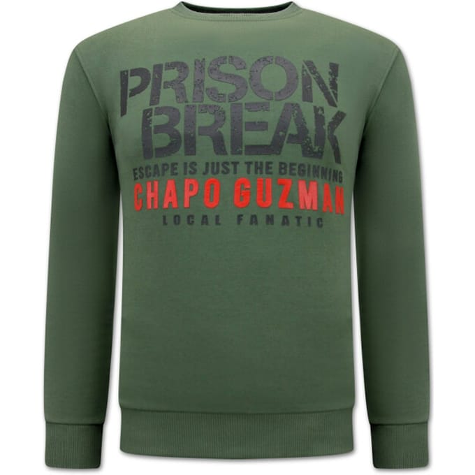 Chapo Guzman Prison Break Heren Sweater - Groen