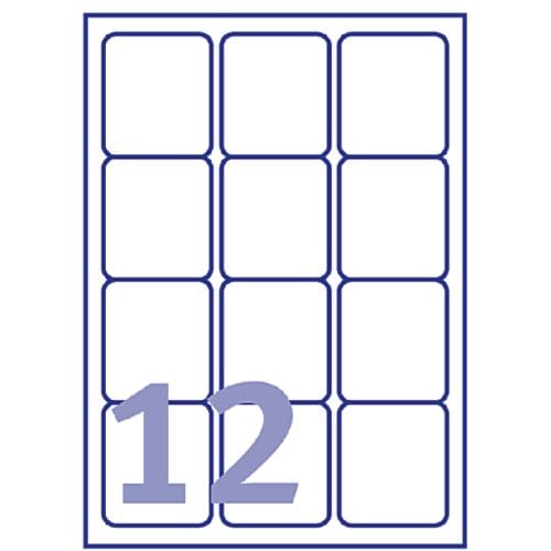 Etiket avery l7164-100 63.5x72mm wit 1200 Etiketten