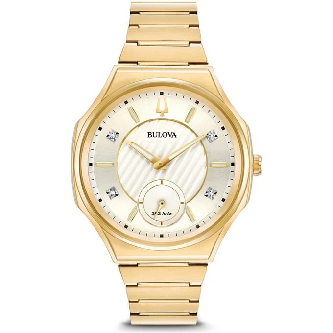BULOVA 97P136 - Horloge - RVS - Goudkleurig - 40 mm