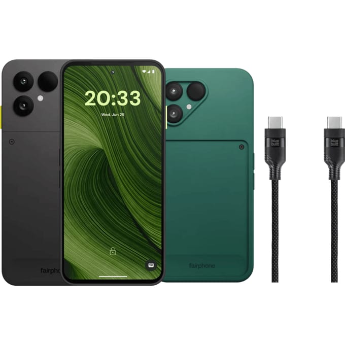 Fairphone 6 256GB Zwart 5G + Basis accessoirepakket