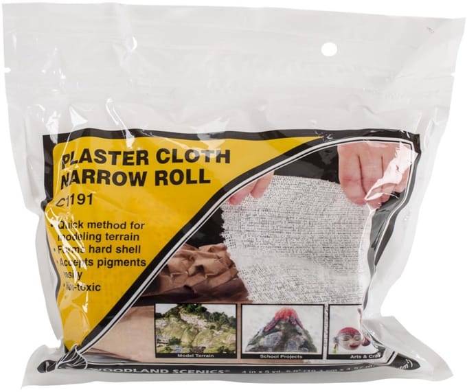 Woodland Scenics - Plaster Cloth narrow roll, Gipsdoek smal - C1191
