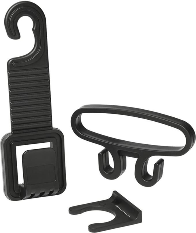 ProPlus Multifunctionele hanger voor autohoofdsteun - zwart - eenvoudig te installeren - compacte afmetingen