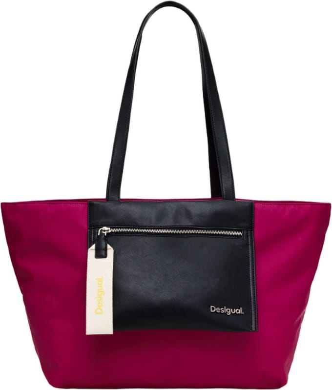 Desigual Schoudertas Shopper Priori Shopping Bag Fuchsia Roze