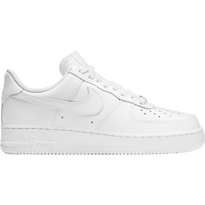 Nike Air Force Sneakers Dames - Wit - Maat 41 - Leer, Textil