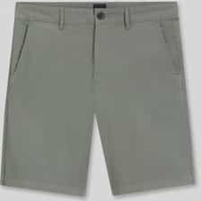 slim fit chino-short van katoenmix
