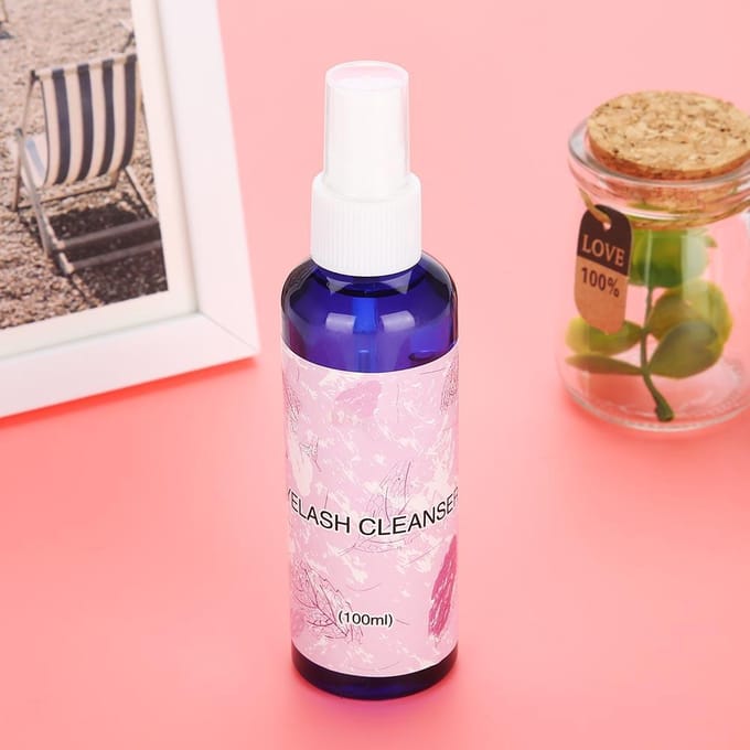 100 ML Wimperreiniger Grafting Wimperreinigingsoplossing Spray Voorbehandeling voor Wimper beige