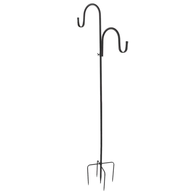 Herderhaak Afneembare Vogelvoederhanger IJzer 2 Haken 5 Prong Voetstukken Binnenplaats Accessoires white