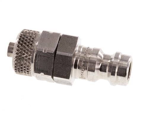 RVS 306L DN 5 Luchtkoppeling Insteeknippel 4x6 mm Push-On - CLP5-N-SSL-P-4
