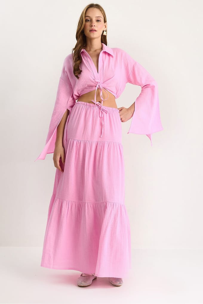 Girlie Shirt-Jurk Twee-Delige Set