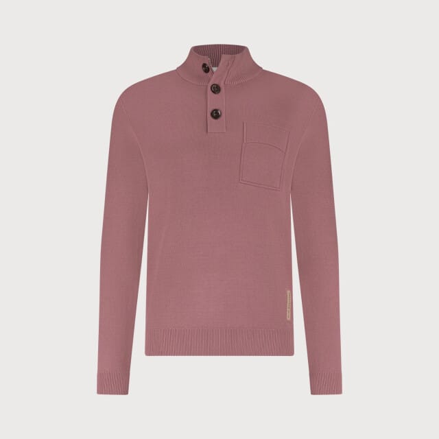 Blue Industry De pullover met knoop- en ritssluiting |