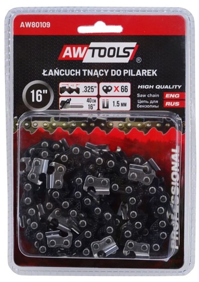 Awtools Black Line - Zaagketting - 45 cm - Semi-chisel