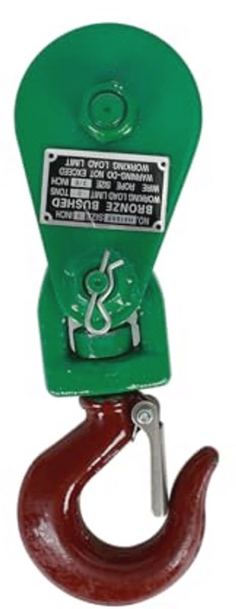 2 Ton Snatch Block met Haak voor 3 " Schijf en 3/8" Draadkabel
