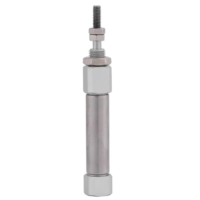 1 stuks Mini Roestvrij Staal Dubbelwerkend Slag 15mm 0,6 inch Lucht Pneumatische Cilinder Max. 1 MPa