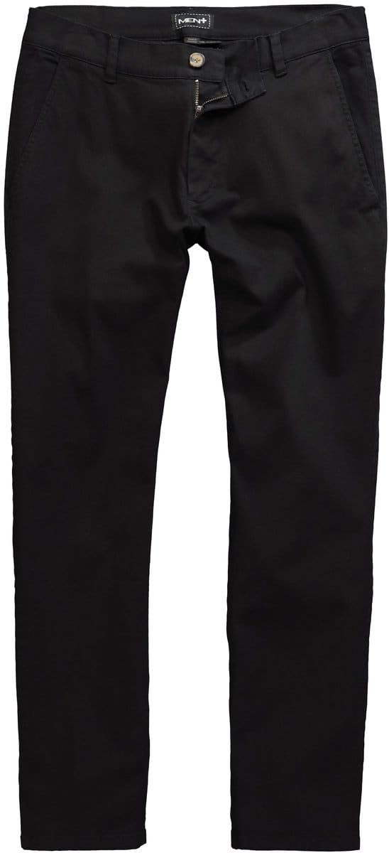Men Plus - Heren - Chino straight fit - Zwart - Maat 72