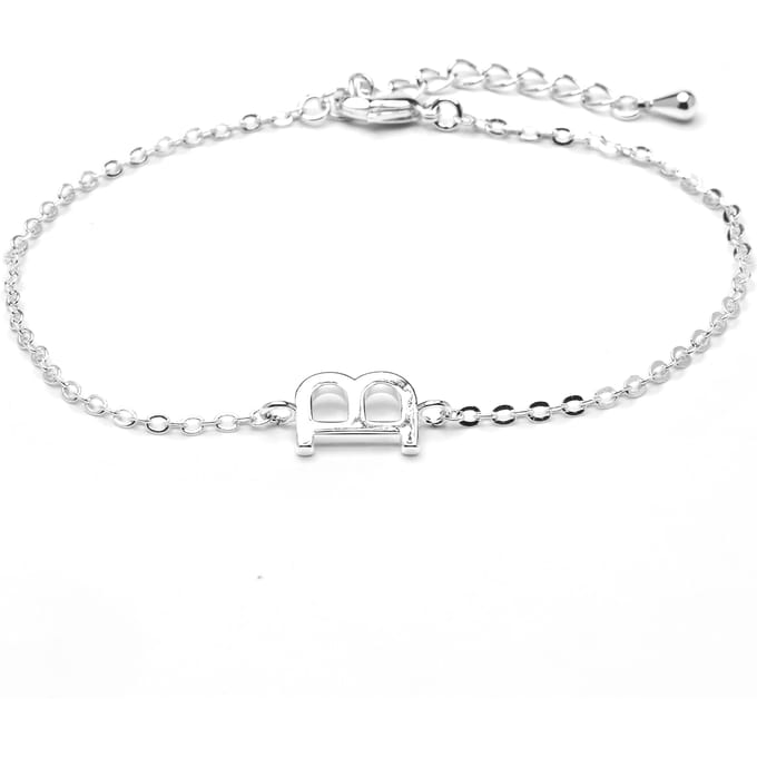 Luxenter Armband met zilveren afwerking - Alphabet