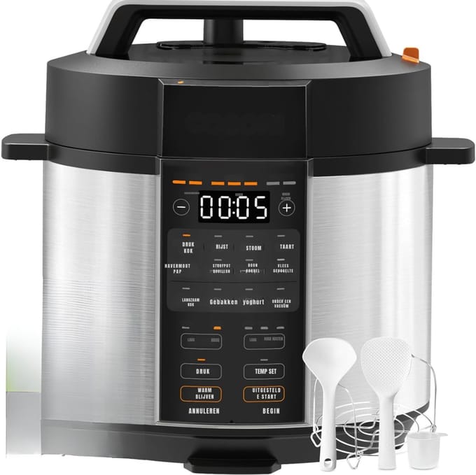 Zyrex® Multicooker - Multicookers - Zwart - ‎38cm x 33cm x 33cm