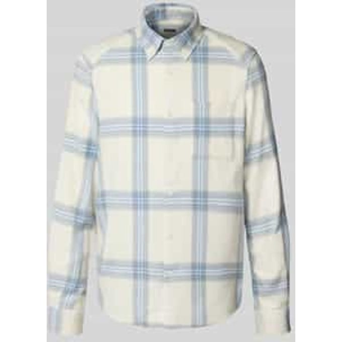 Slim fit vrijetijdsoverhemd met button-downkraag, model 'LIET'