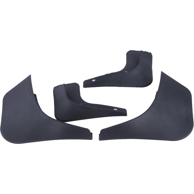 4 STUKS Auto Spatbord 2-Deurs Spatbord Vervanging voor Benz Smart Fortwo W453 2015-2018 black