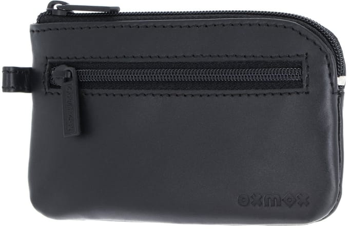 oxmox Leren sleutelgeval Leather Keyholder Pure 2.0 Embossed Black zwart