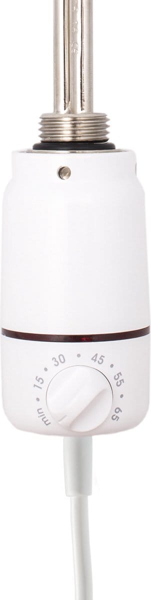 Radiatorconnect elektrisch verwarmingselement GT White met elektronische thermostaat 600 Watt.