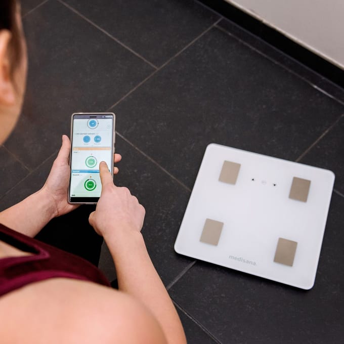 medisana BS 414 connect lichaamssamenstellingsmonitor met smartphone app 1 Weegschaal