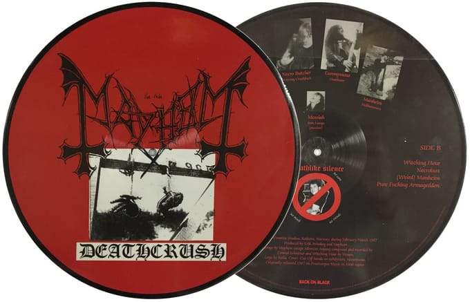 Mayhem LP - Deathcrush - voor Geen - Foto