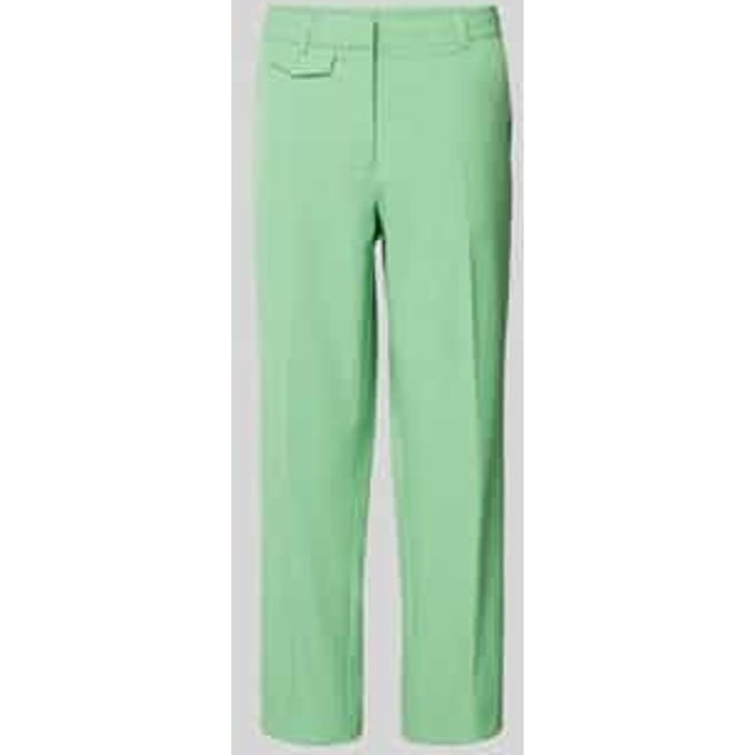 Straight leg stoffen broek met persplooien