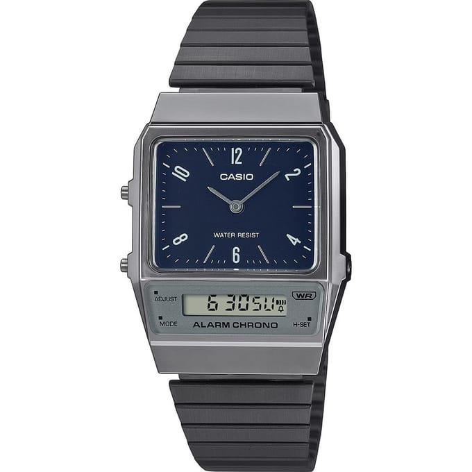 Casio Casio Collection Vintage AQ-800EB-2AEF Horloge - Staal - Grijs - Ø 35 mm
