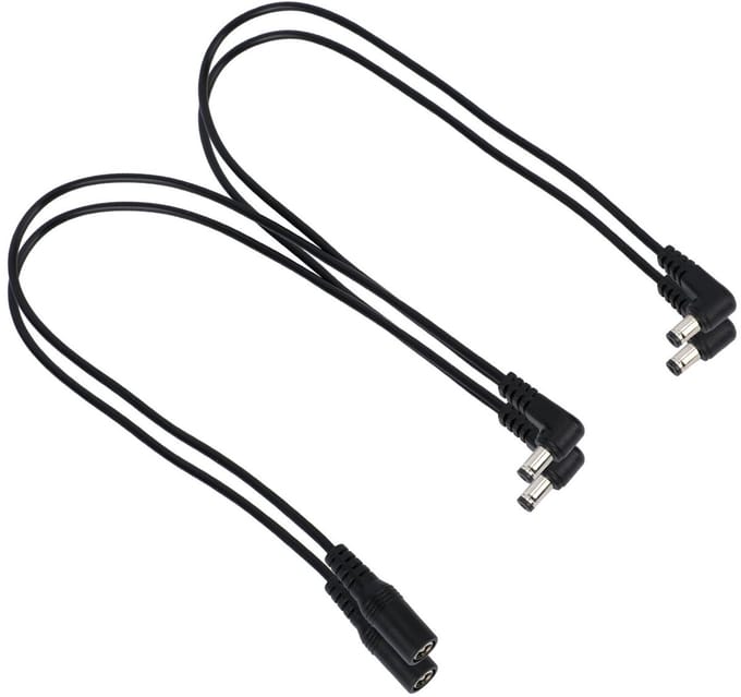 Guitar Pedal Power Cables, Daisy Chain 9V DC Splitter Adapter voor Effectpedalen en Accessoires - 2 Stuks