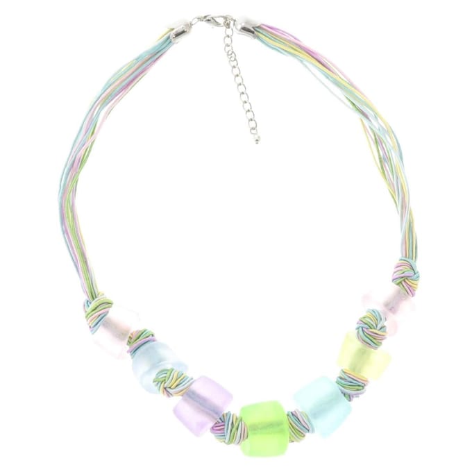 Behave - Dames Ketting Multicolor Pastel Tinten - 40 Cm