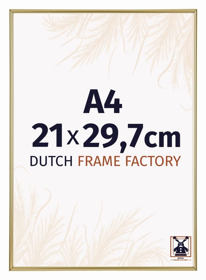 Fotolijst A4 21x29,7 cm - Kunststof - Goud - Angers