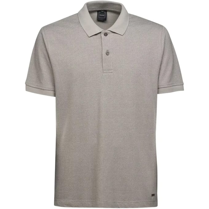 Geox Piquet Printe Korte Mouw Poloshirt Grijs L Man