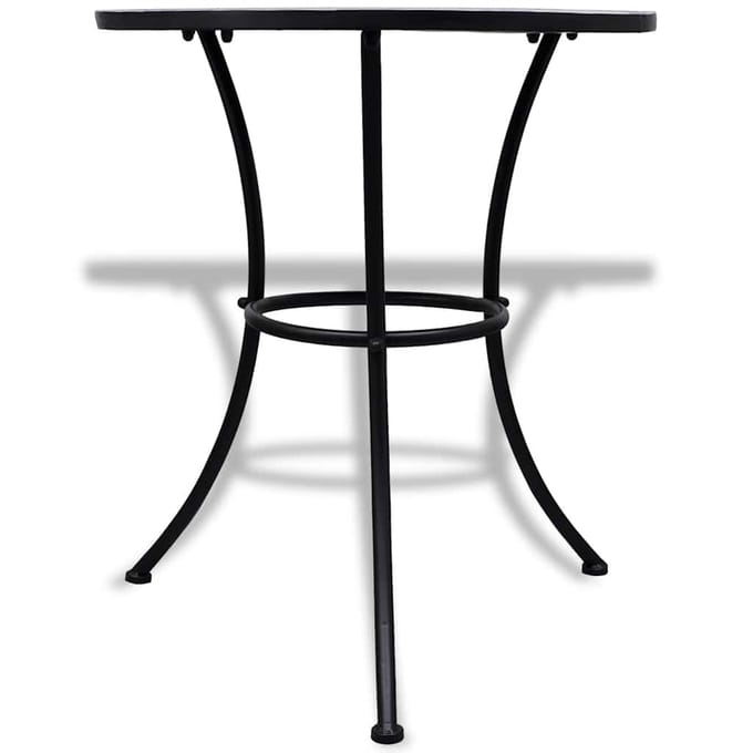 vidaXL - 3-delige - Bistroset - keramische - tegel - blauw - en - wit