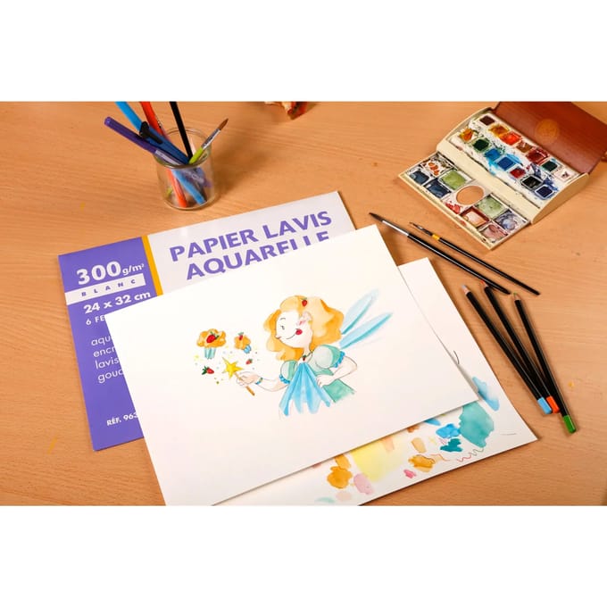 Pak papier van 25 vellen Clairefontaine Lavis