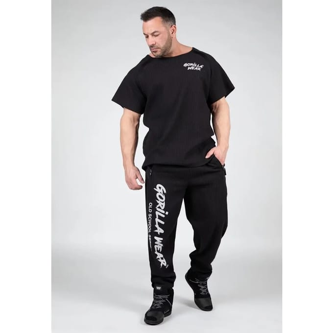 Gorilla Wear Augustine Old School Trainingsbroek - Zwart - S/M