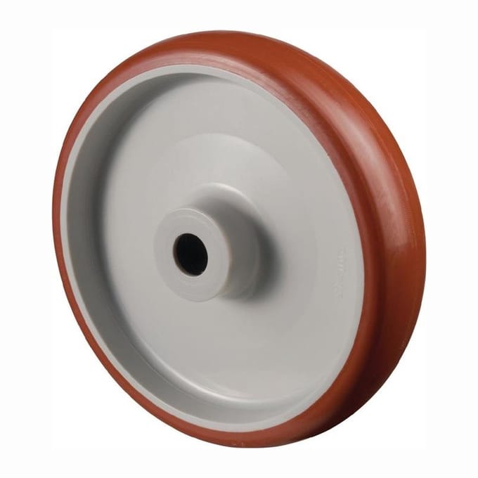 BS wielen Reservewiel polyurethaan rood Rollager Ø 100 mm 140 kg ...