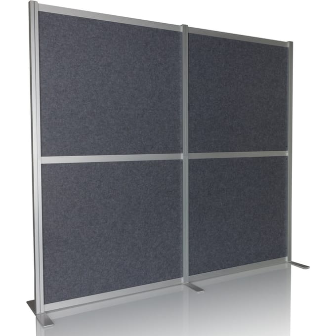 Akoestische scheidingswand / verplaatsbare wand FLEXMIUT MODUL 160x176 PET grijs hjh OFFICE