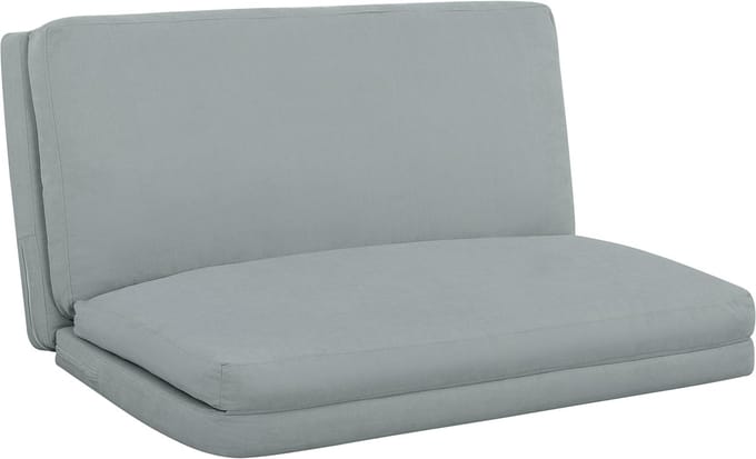 HOMCOM-Staande stoel-137,5x85,5x74cm-Linnenlook stof (100% polyester)-Lichtgrijs