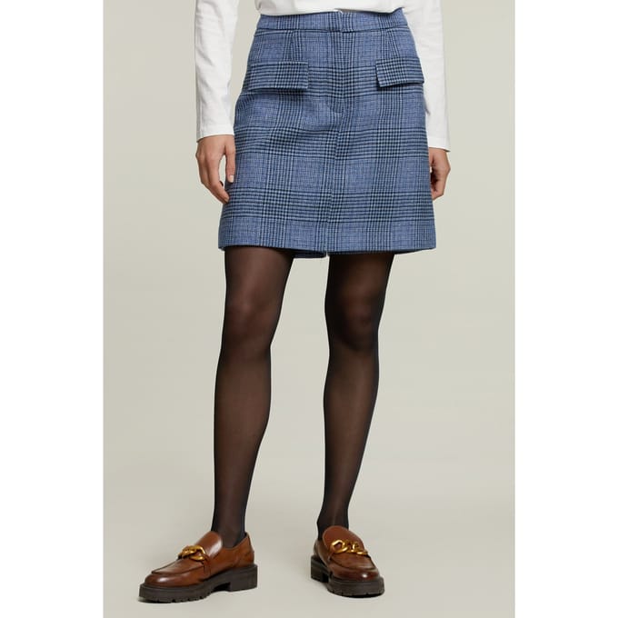 River Woods Blue Checked Skort Taglia: 36 | Pantaloncini Outlet | Donna | Blu