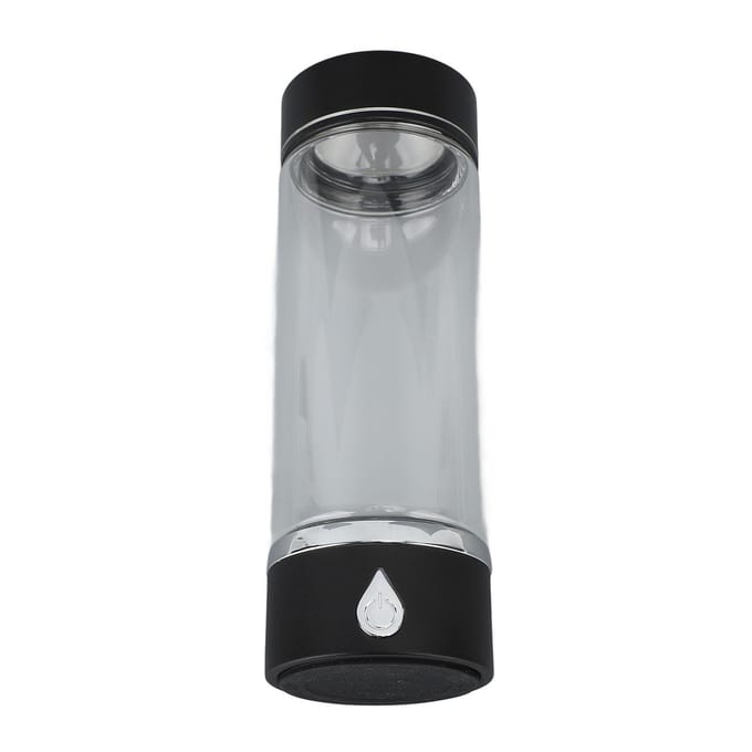 Waterfles met waterstof 420 ml PCTG PEM SPE Technologie Oplaadbaar Draagbaar Waterstofrijk Water L blauw