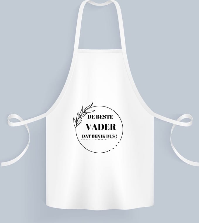 Akyol - de beste vader dat ben ik dus Keukenschort - Vader - papa - vader cadeautjes - vaderdag - verjaardag - geschenk - kado - 82 bij 71 cm