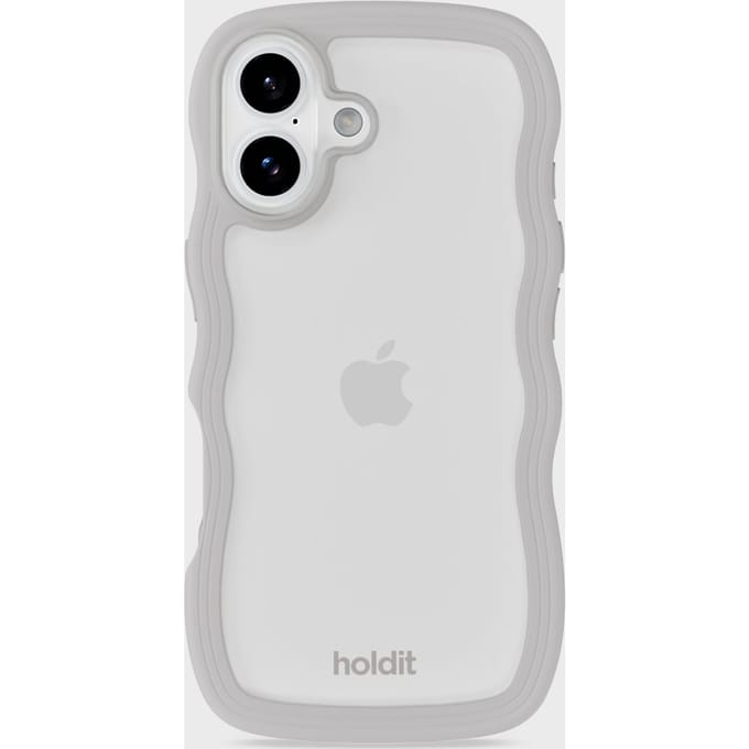 Phone Case Wavy Wool Gray/Transparent iPhone 17