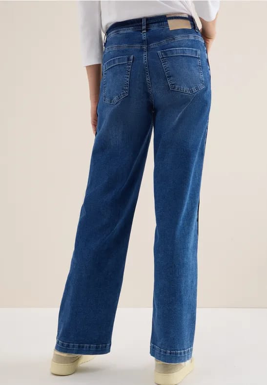 Jeans met gallonstrepen