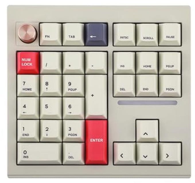 Aluminium Draadloze Numpad met Navigatie en Pijltjestoetsen voor Windows/Mac/Linux