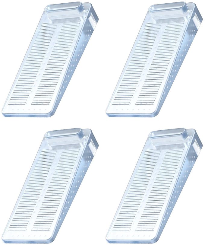 Verstelbare rubberen deurstopper - Antislip, geen onaangename geur, set van 4