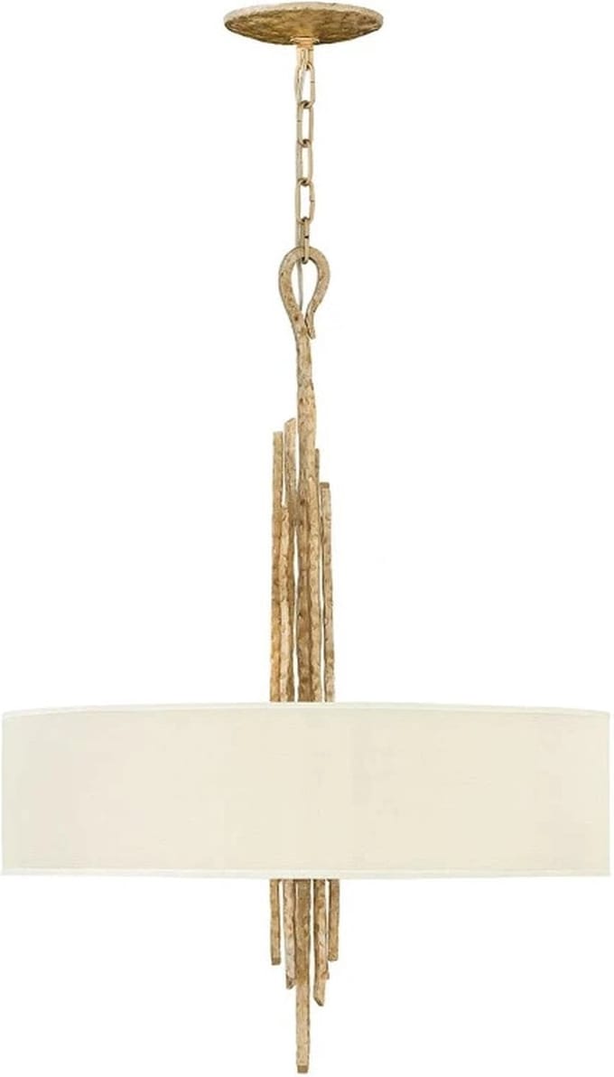 Hanglamp - Steady Lighting - Metaal -  - E14 - L: 61cm - Voor Binnen - Woonkamer - Eetkamer - Champagne
